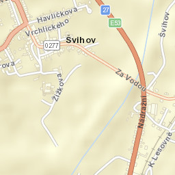 Švihov Street Map