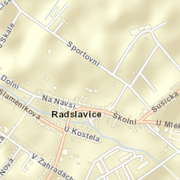 Radslavice Street Map
