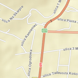 Jabłonka Street Map