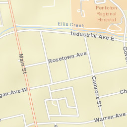 Penticton Street Map