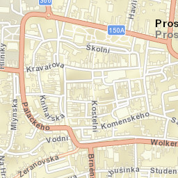 Prostějov Street Map