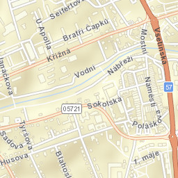 Valašské Meziříčí Street Map