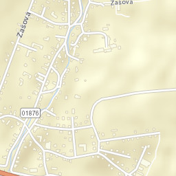 Zašová Street Map
