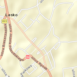 Lesko Street Map
