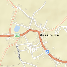 Kasejovice Street Map