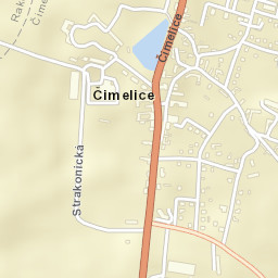 Čimelice Street Map