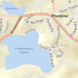 Plumlov Street Map