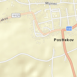 Postřekov Street Map