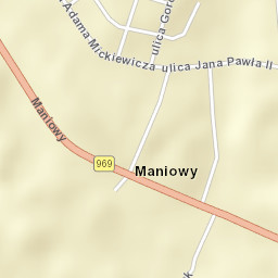Maniowy Street Map