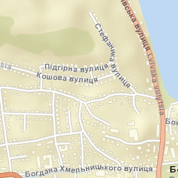 Бережани Street Map
