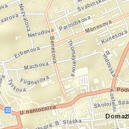 Domažlice Street Map