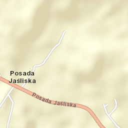 Jaśliska Street Map