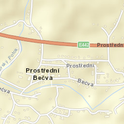 Prostřední Bečva Street Map