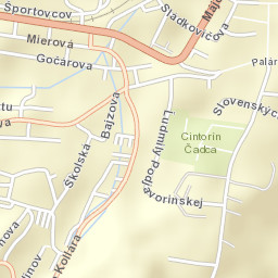 Okres Čadca Street Map