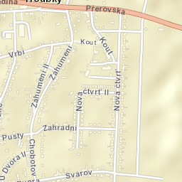Troubky Street Map
