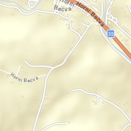 Horní Bečva Street Map