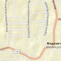 Medenychi Street Map