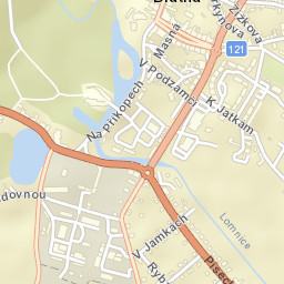 Blatná Street Map