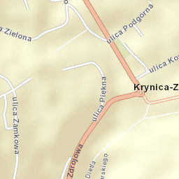 Krynica-Zdrój Street Map
