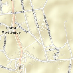 Horní Moštěnice Street Map