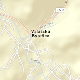 Valašská Bystřice Street Map