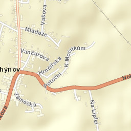 Chýnov Street Map