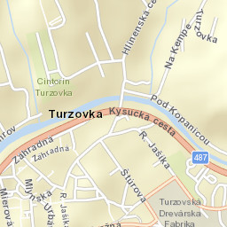 Turzovka Street Map