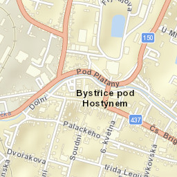 Bystřice pod Hostýnem Street Map