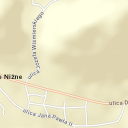 Łapsze Niżne Street Map