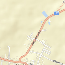 Plánice Street Map