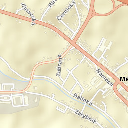 Měřín Street Map