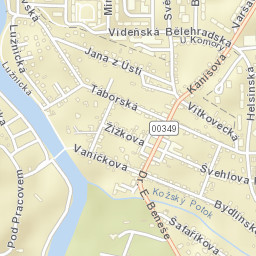 Sezimovo Ústí Street Map