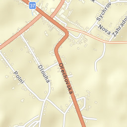 Křižanov Street Map