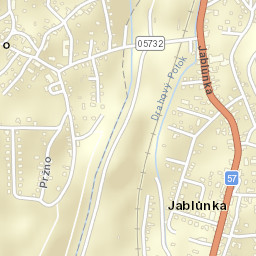 Jablůnka Street Map