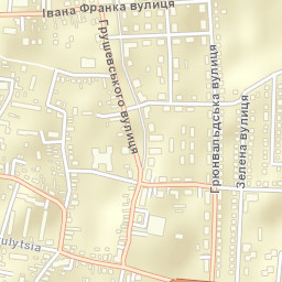Zhydachiv Street Map