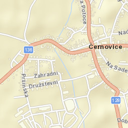 Černovice Street Map