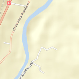 Biały Dunajec Street Map