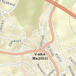 Velké Meziříčí Street Map
