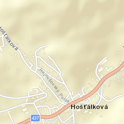 Hošťálková Street Map