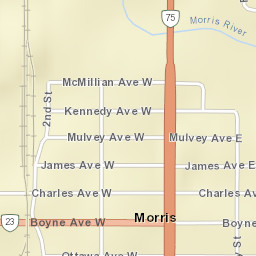 Morris Street Map