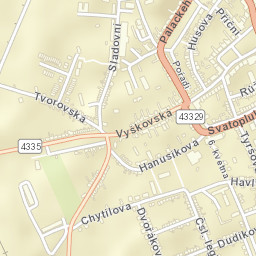 Kojetín Street Map