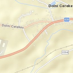Dolní Cerekev Street Map