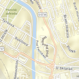 Vsetín Street Map