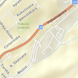 Tvrdošín Street Map