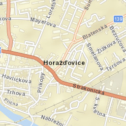 Horažďovice Street Map