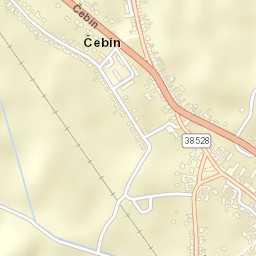 Čebín Street Map