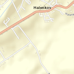 Halenkov Street Map