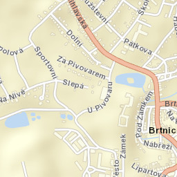 Brtnice Street Map