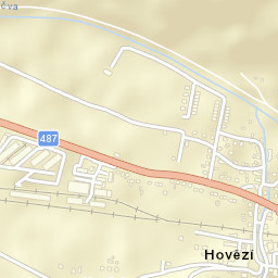 Hovězí Street Map