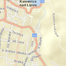 Kamenice nad Lipou Street Map